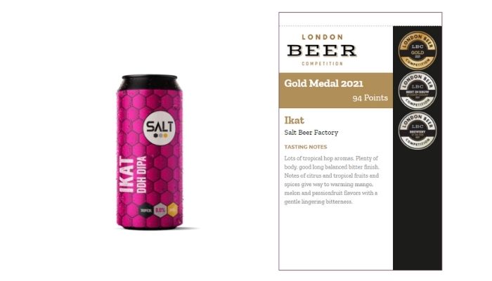 Ikat Salt Beer Factory Gold Medal Brewery of the year