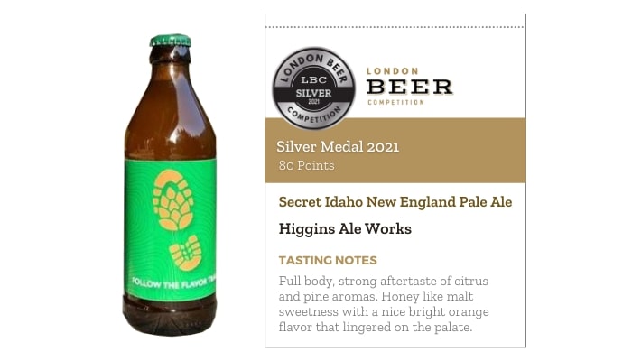 Secret Idaho New England Pale Ale by Higgins Ale Works