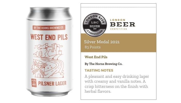 West End Pils by By The Horns Brewing Co.
