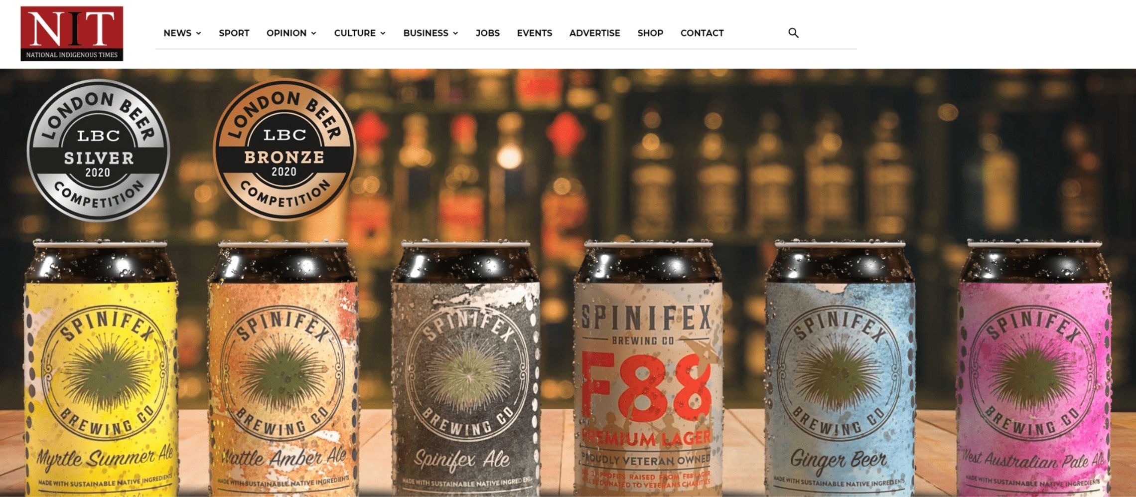 Photo for: Spinifex Brewing Co Wins Silver And Bronze At London Beer Competition