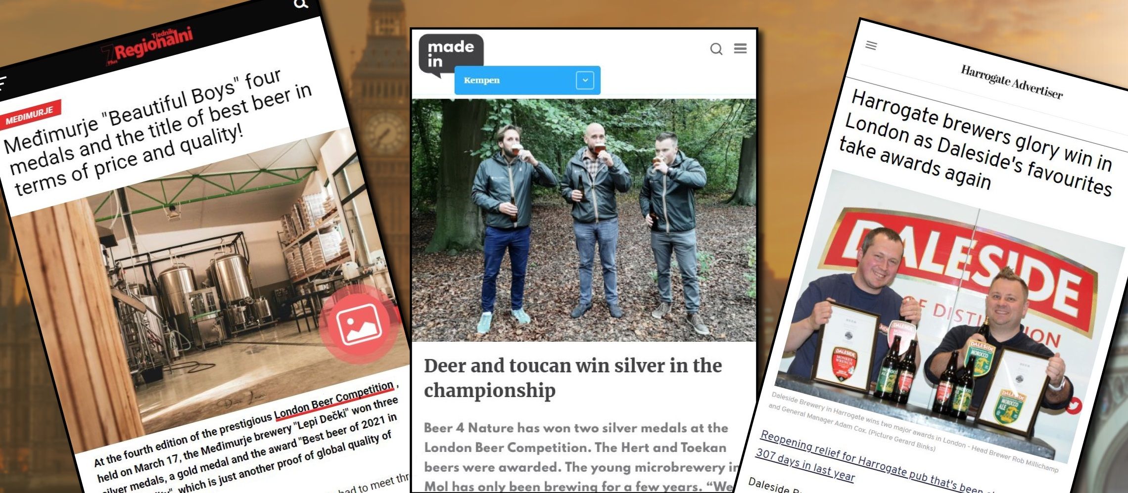 Photo for: Extensive Media Coverage for London Beer Competition Winners