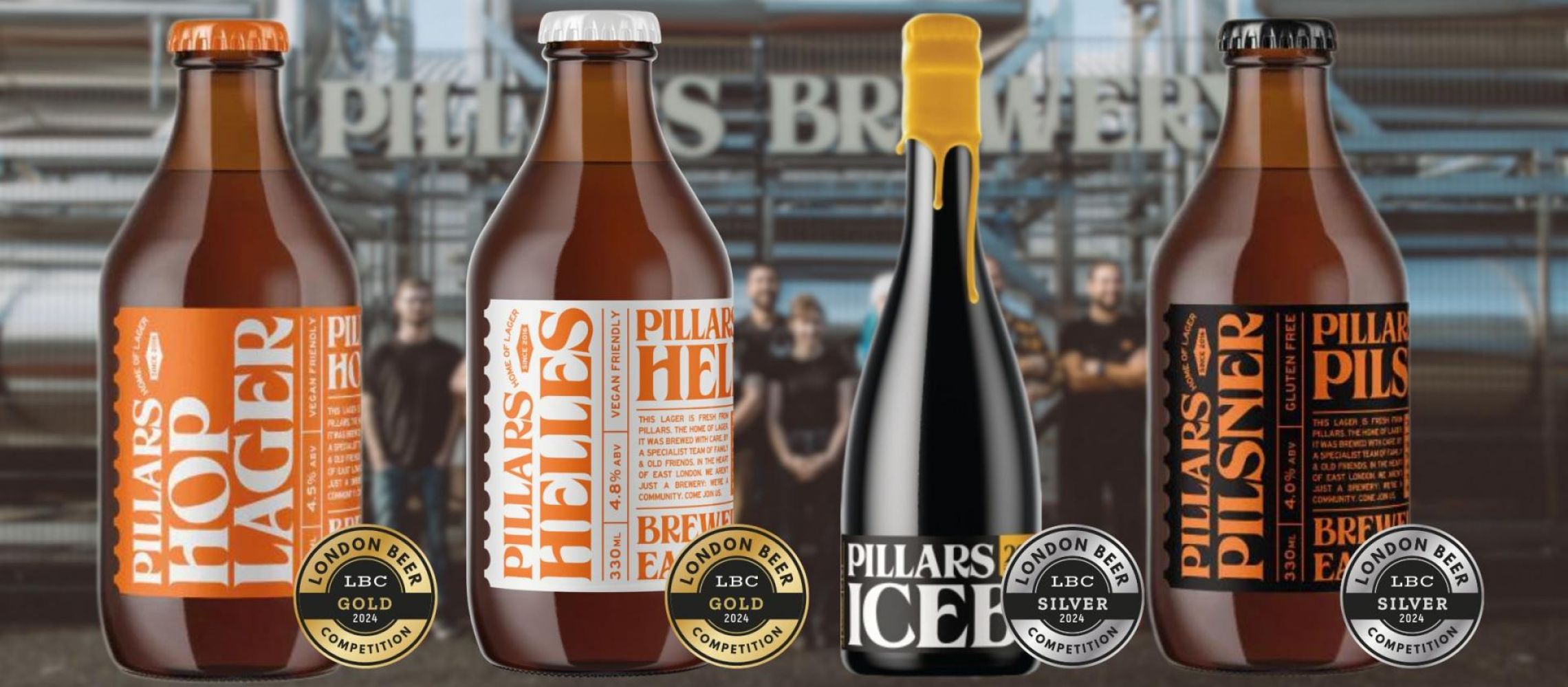 Photo for: Pillars Brewery: Gold & Silver Award Winners at the London Beer Competition
