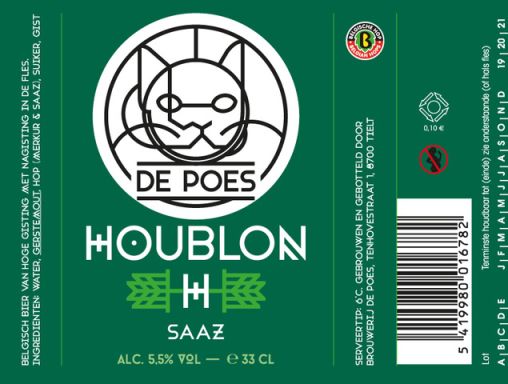 Logo for: De Poes Houblon