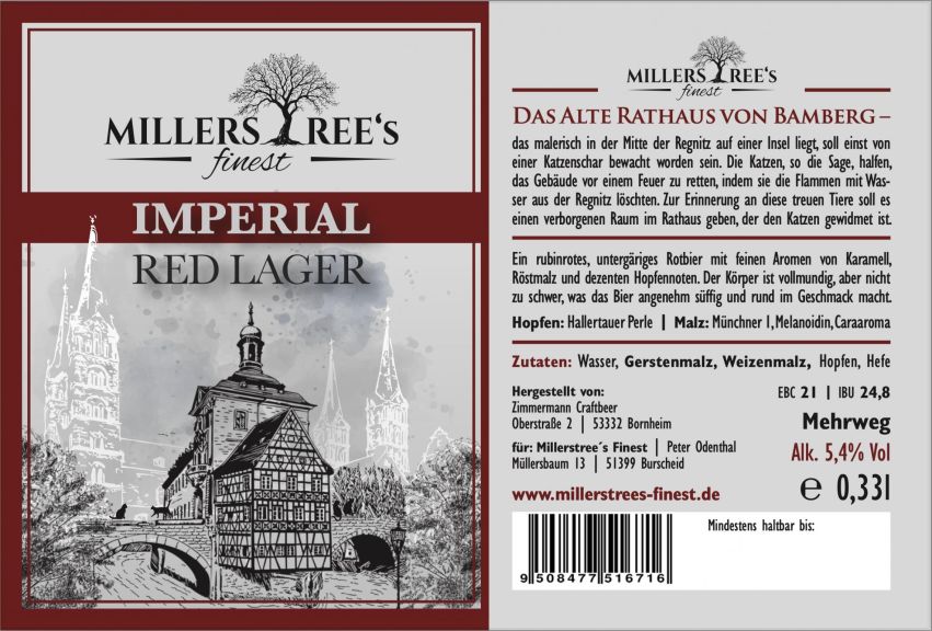Photo for: Millerstree´s Finest - Imperial Red Lager